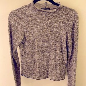 ⭐️Grey/black/brown static cowl neck shirt